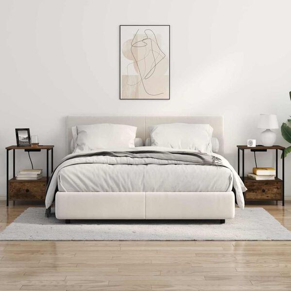 vidaXL Y&ouml;p&ouml;yt&auml;kaappi Savup&auml;hkin&auml; 42 x 41 x 56 cm Tekninen puu