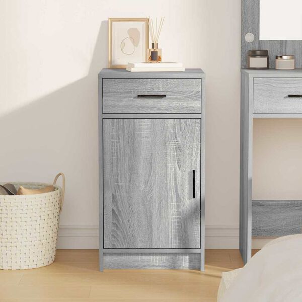 vidaXL Sivupöytä Harmaa sonoma 40 x 40.5 x 75 cm Tekninen puu