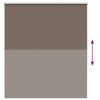 vidaXL Rullaverho Blackout kahvi 125x150 cm Kankaan leveys 121,6 cm
