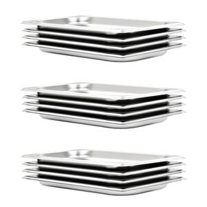 vidaXL Ruokavuoat 12 kpl GN 1/3 20 mm ruostumaton ter&auml;s