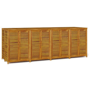 vidaXL Ulkos&auml;ilytyslaatikko 280x87x104 cm t&auml;ysi akasiapuu