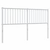 vidaXL Metallinen vaihtop&auml;&auml;ty valkoinen 160 cm