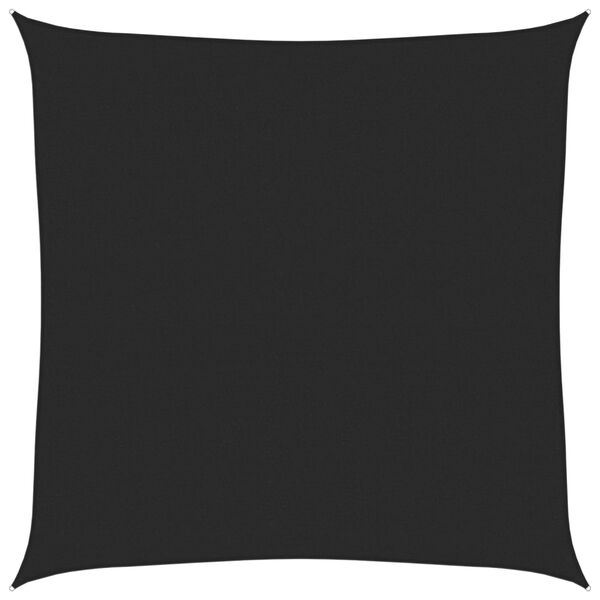 vidaXL Aurinkopurje 160 g/m² musta 4x4 m HDPE