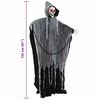 vidaXL Halloween Grim Reaper Musta 60 x 60 x 155 cm Polyesteri
