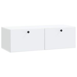 vidaXL Sein&auml;lle asennettava TV-kaappi 98 x 41 x 30 cm valkoinen