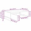 vidaXL Sohvap&ouml;yt&auml; Musta tammi. 90 x 60 x 35 cm Tekninen puu
