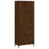 vidaXL Kaappi ruskea tammi 69,5x34x180 cm tekninen puu