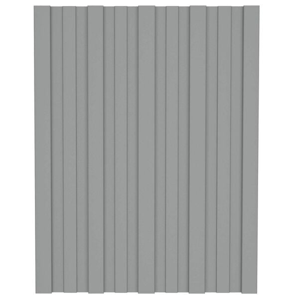 vidaXL Kattopaneeli 36 pcs Harmaa 60 x 45 cm Galvanoitu ter&auml;s
