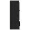 vidaXL Korkea kaappi laatikon kanssa 3 pcs Musta tammi. Tekninen puu