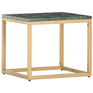 vidaXL Sohvap&ouml;yt&auml; vihre&auml; 40x40x35 cm aito kivi marmorikuviolla