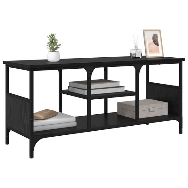vidaXL TV-kaappi Musta tammi. 100 x 35 x 45 cm