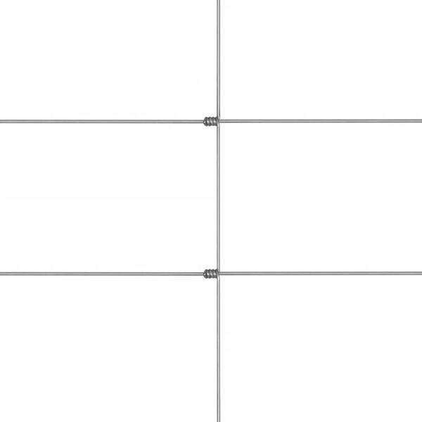 vidaXL Puutarha-aita galvanoitu ter&auml;s 50x1,5 m hopea