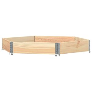 vidaXL Korotettu kukkalaatikko kuusikulmio 160x160 cm t&auml;ysi m&auml;nty