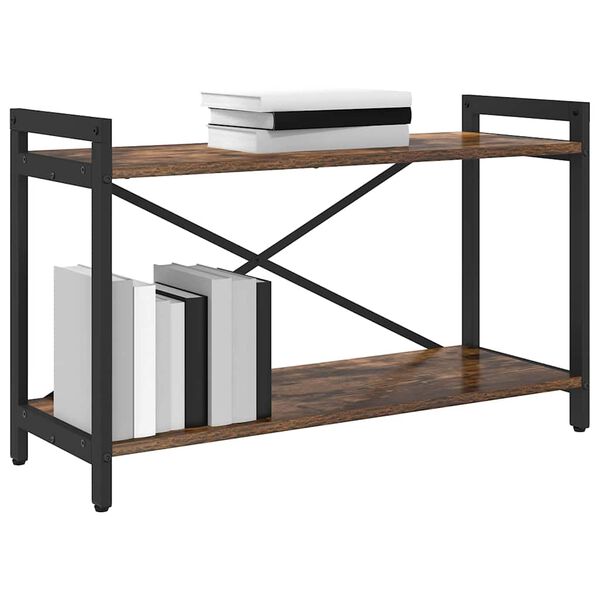 vidaXL Kirjahylly Savup&auml;hkin&auml; 40 x 30 x 85 cm Tekninen puu