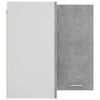 vidaXL Riippuva kulmakaappi "Lyon" betoninharmaa 57x57x60 cm tekninen puu