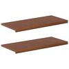 vidaXL Ikkunalautaset 2 kpl Tumma ruskea 100 x 40 x 2 cm M&auml;ntypuu