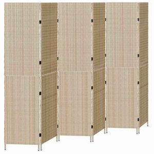 vidaXL Huonejakaja Beige 292 x 180 cm polyrottinki