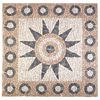 vidaXL Mosaiikkilaatat kukkakuviolla Moniv&auml;rinen 120 x 120 cm Marmori