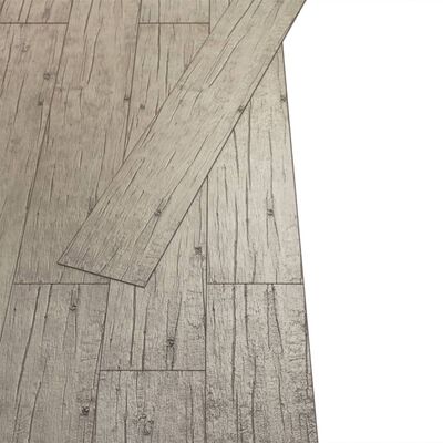 vidaXL Itsekiinnittyvä PVC-lattialankku 5,21 m² 2 mm tammi kulunut