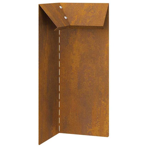 vidaXL Etanaaita Ruosteinen 10 x 10 x 25 cm Kulunut Ter&auml;s