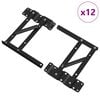 vidaXL S&auml;ngyn nostomekanismi 12 kpl Musta 340 x 95 x 40 mm Rauta