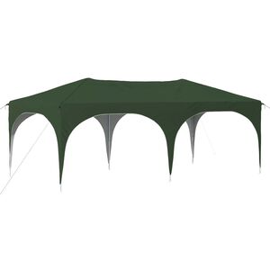 vidaXL Pop-up Juhlateltta 575 x 288 x 245 cm Vihre&auml; Oxford-kangas