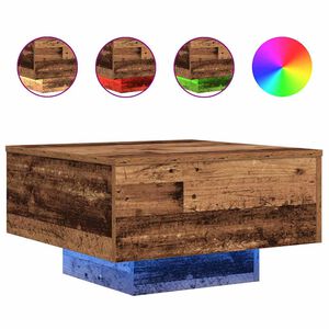 vidaXL Sohvap&ouml;yt&auml; Vanha puu 55 x 55 x 31 cm Tekninen puu
