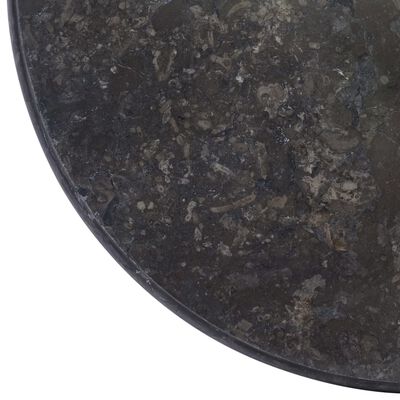 vidaXL Pöytälevy musta Ø50x2,5 cm marmori