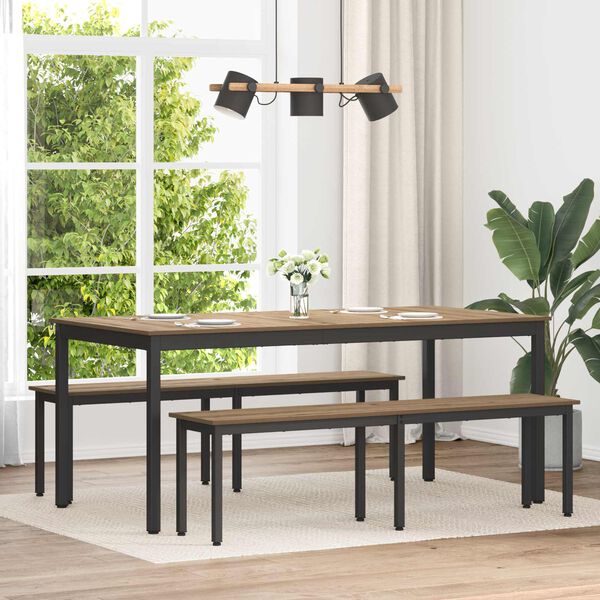 vidaXL Penkki Taidekoivu 160 x 35 x 45 cm Tekninen puu