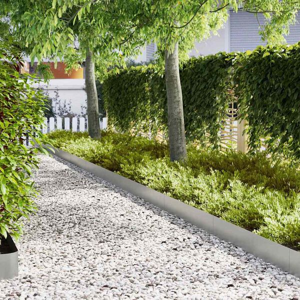 vidaXL Nurmireunus 30 pcs Hopea 100 x 0.05 x 20 cm Galvanoitu ter&auml;s