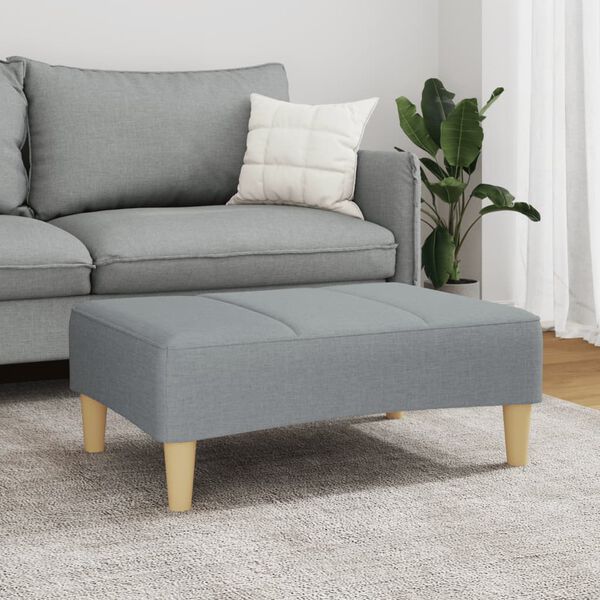 vidaXL Rahi vaaleanharmaa 77x55x31 cm kangas