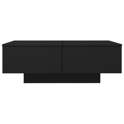 vidaXL Sohvapöytä musta 90x60x31 cm lastulevy