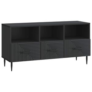 vidaXL TV-kaappi laatikon kanssa Musta 102 x 34,5 x 50 cm Tekninen puu