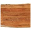 vidaXL P&ouml;yt&auml;levy 100x80x2,5 cm suorakaide t&auml;ysi akasiapuu el&auml;v&auml; reuna