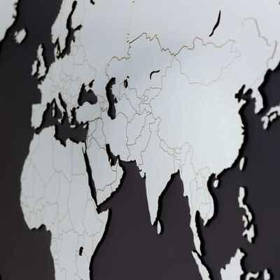 MiMi Innovations Puinen maailmankarttakoriste Luxury valk. 130x78 cm