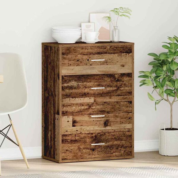 vidaXL Sivup&ouml;yt&auml; Vanha puu 60 x 31 x 84 cm Tekninen puu