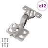 vidaXL Sarana 12 kpl Nikkeli 85 x 52,5 x 9,5 mm Rauta