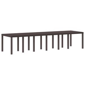 vidaXL Puutarhap&ouml;yt&auml; Ruskea 350 x 100 x 74 cm polyrottinki