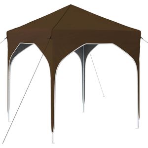 vidaXL Pop-up Juhlateltta 194 x 194 x 245 cm Taupe