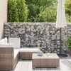vidaXL Gabion-kivikori kansilla galvanoitu teräs 600x50x150 cm