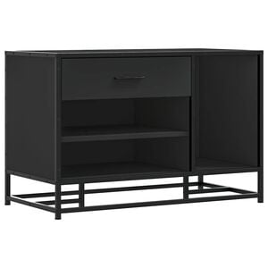 vidaXL Kenk&auml;penkki musta 80x40x53,5 cm suunniteltu puu ja metalli