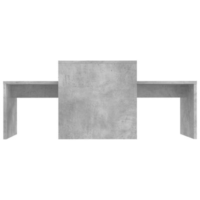 vidaXL Sohvapöytäsarja betoninharmaa 100x48x40 cm lastulevy