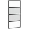 vidaXL Liukuovi musta 102,5x205 cm karkaistu lasi ja alumiini