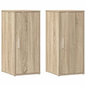 vidaXL Kenk&auml;kaapit 2 kpl Sonoma-tammi 32x35x70 cm lastulevy