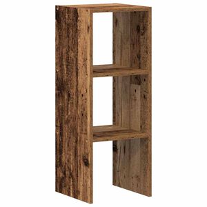 vidaXL Kirjahylly Pinottava vanha puu 30x30x80 cm tekninen puu