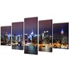 vidaXL Taulusarja New York Taivaanranta Moniv&auml;rinen 200 x 100 cm