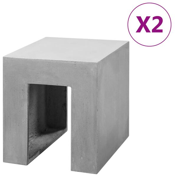 vidaXL Betonijakkarat 2 kpl 35x40x40 cm