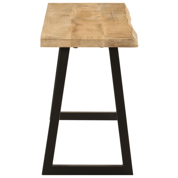 vidaXL Penkki elävillä reunoilla 105 cm täysi mangopuu