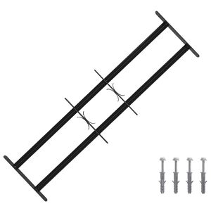 vidaXL Ik windowin turva-aita kahdella poikkitangolla 3 kpl 63-114 cm