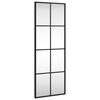 vidaXL Sein&auml;peili musta 30x80 cm suorakulmio rauta